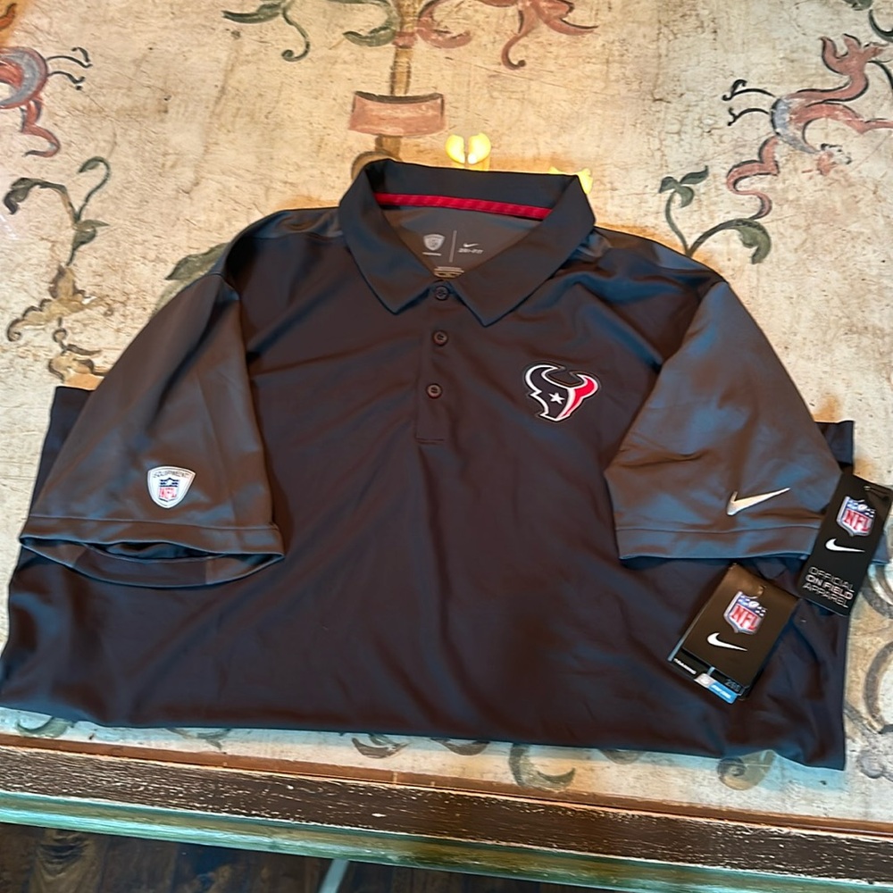 NFL TEXANS, Nike DriFit Polo.XXL. NWT